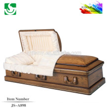 fabricantes de caixão melhores preço china caixão de madeira de carvalho